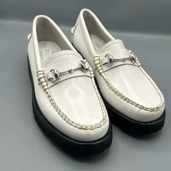 G.H.BASS WOMENS LIANNA BIT LUG WEEJUNS LOAFER - Picture 1 of 5